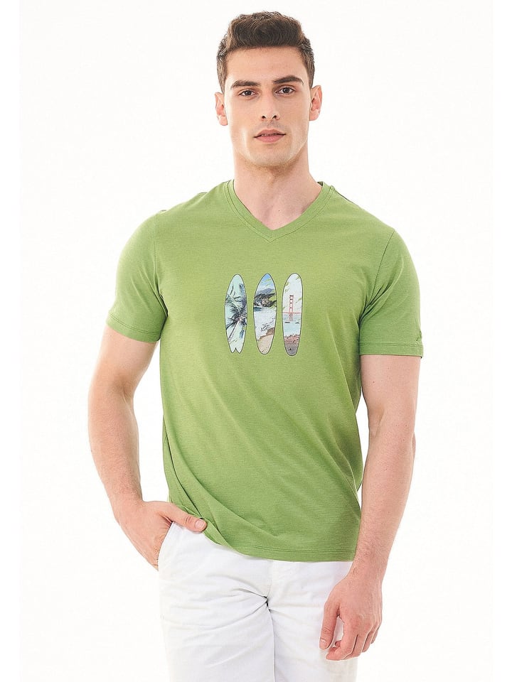 T-Shirt "MOR13618" in Grasgrün
