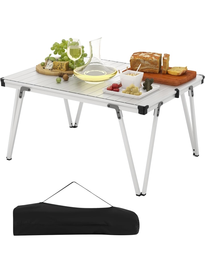 Campingtisch 90x69x42cm in Silber
