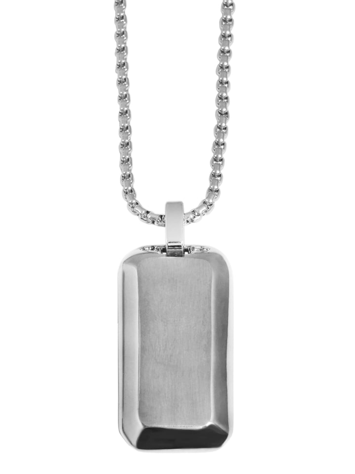 Unisex Halskette mit Anhänger – aus Edelstahl in silber