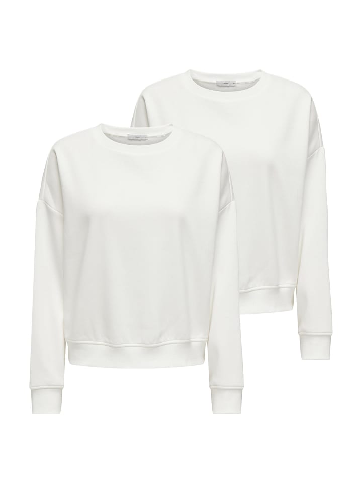 Sweatshirt 2er Pack in Weiß