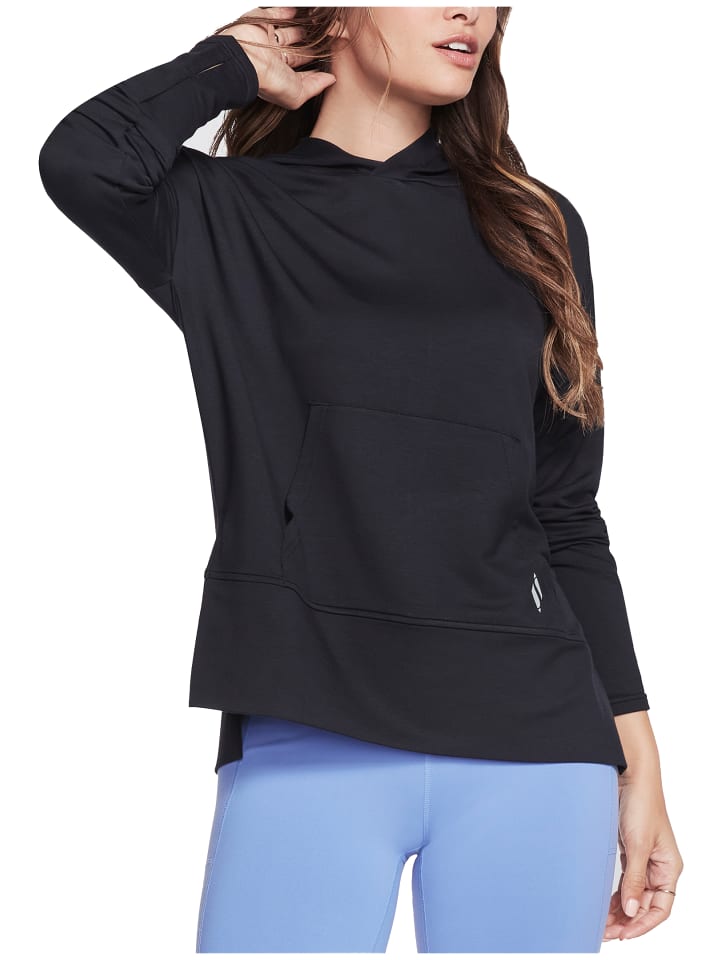 Sweatshirt SKECHLUXE Restful Long Sleeve Hoodie in schwarz