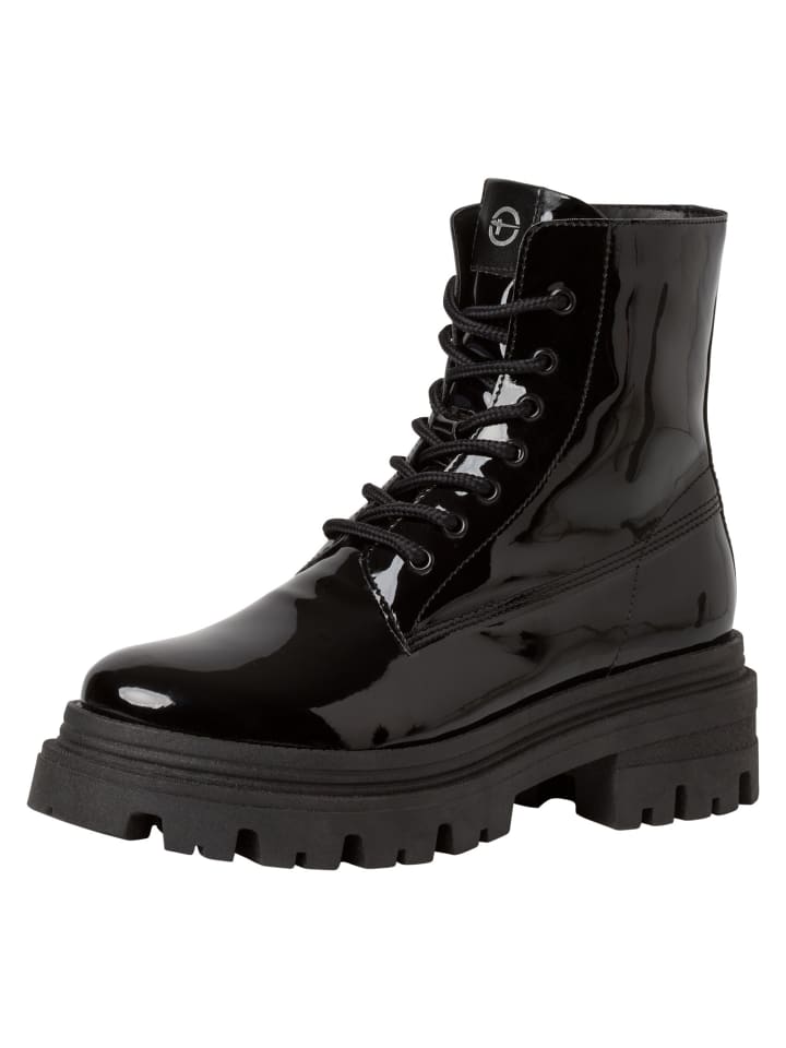 Stiefelette in BLACK PAT.