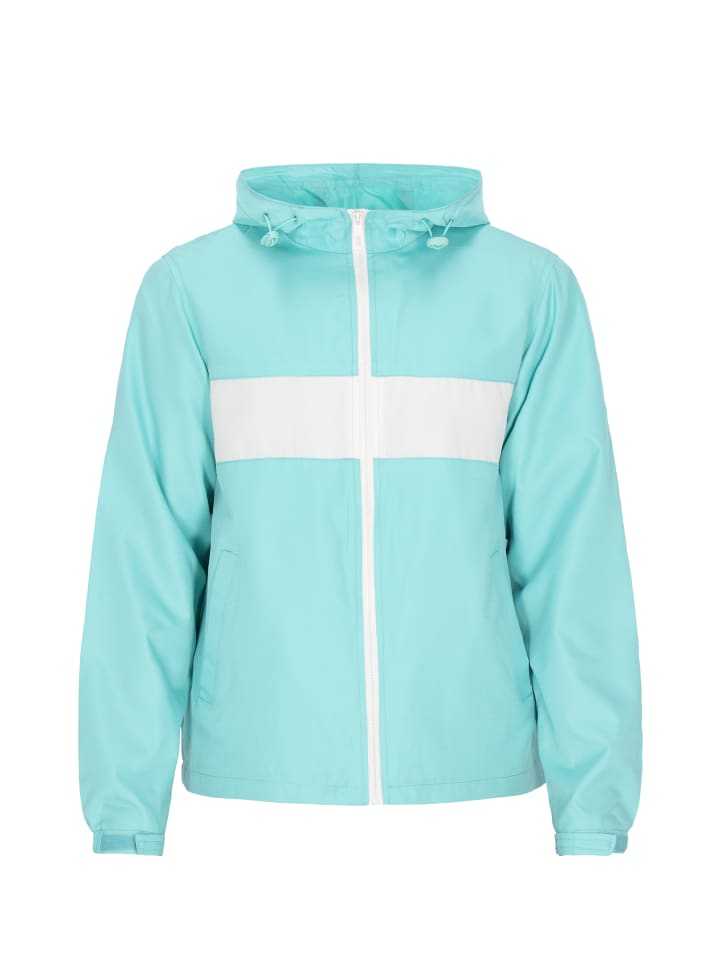 Men Jacket in Türkis Weiss