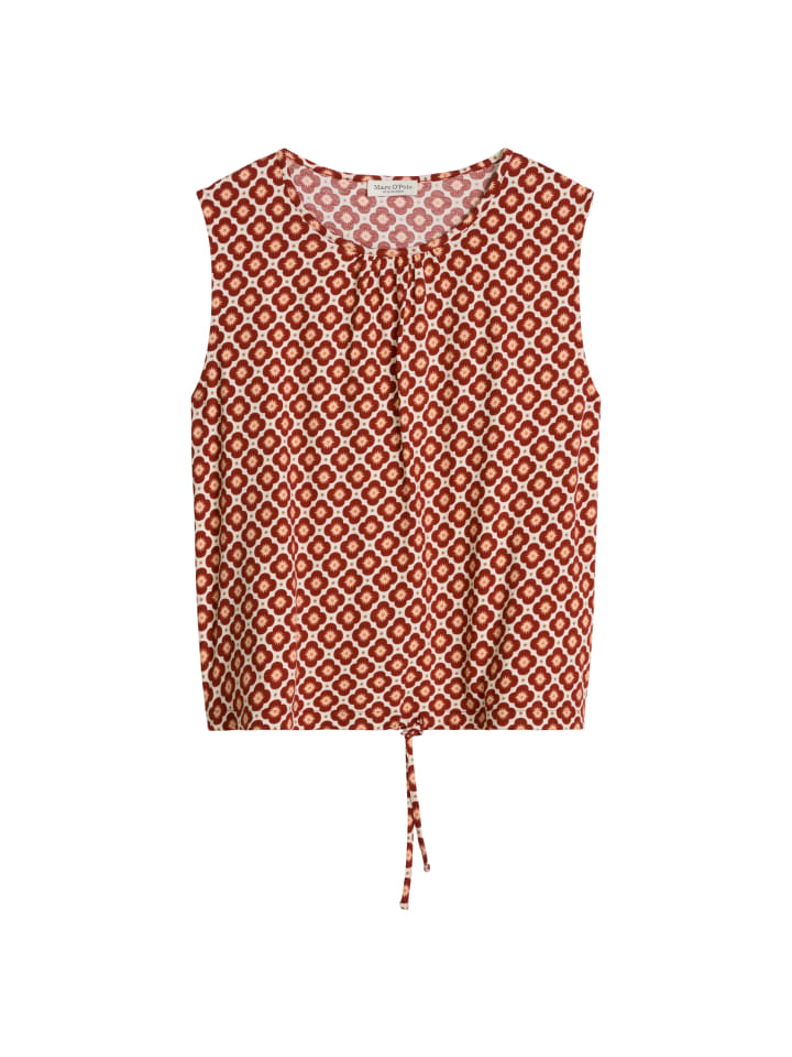 T-Shirt loose mit Tunnelzug in Medium Red