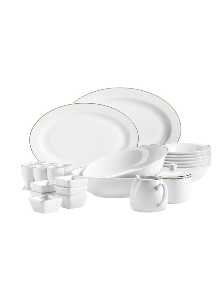 Zubehör-Set PROFESSIONAL DINING in Weiß, Gold