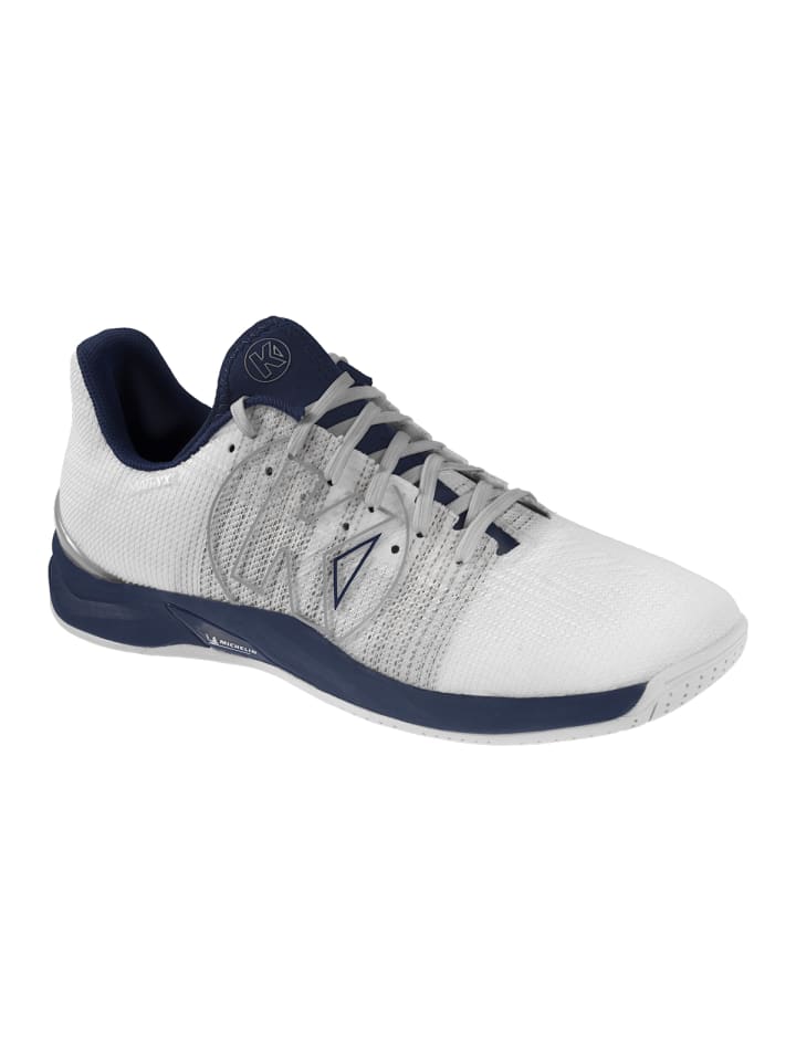 Hallen-Sport-Schuhe ATTACK ONE 2.0 Kids in weiß/marine