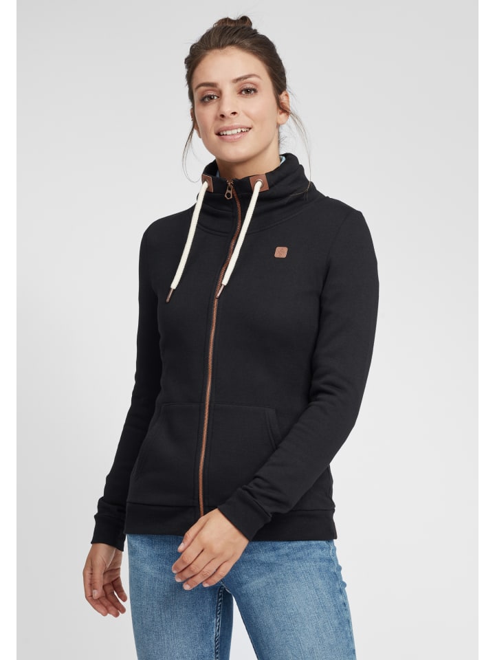 Sweatjacke OXVicky Sweat Zip-Jacke in Schwarz