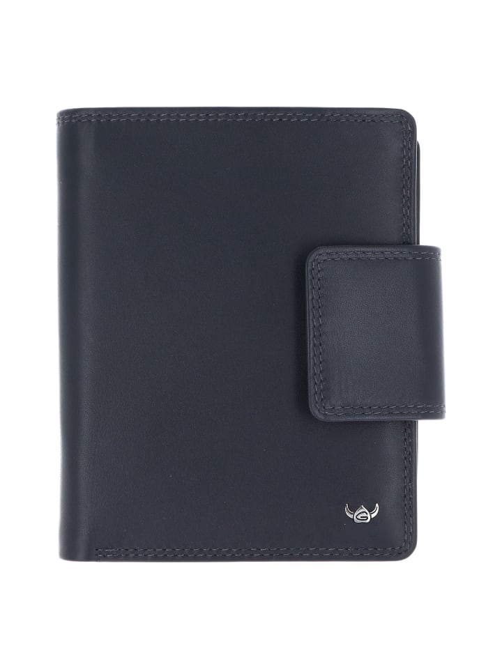 Polo Geldbörse RFID Leder 11 cm marineblau