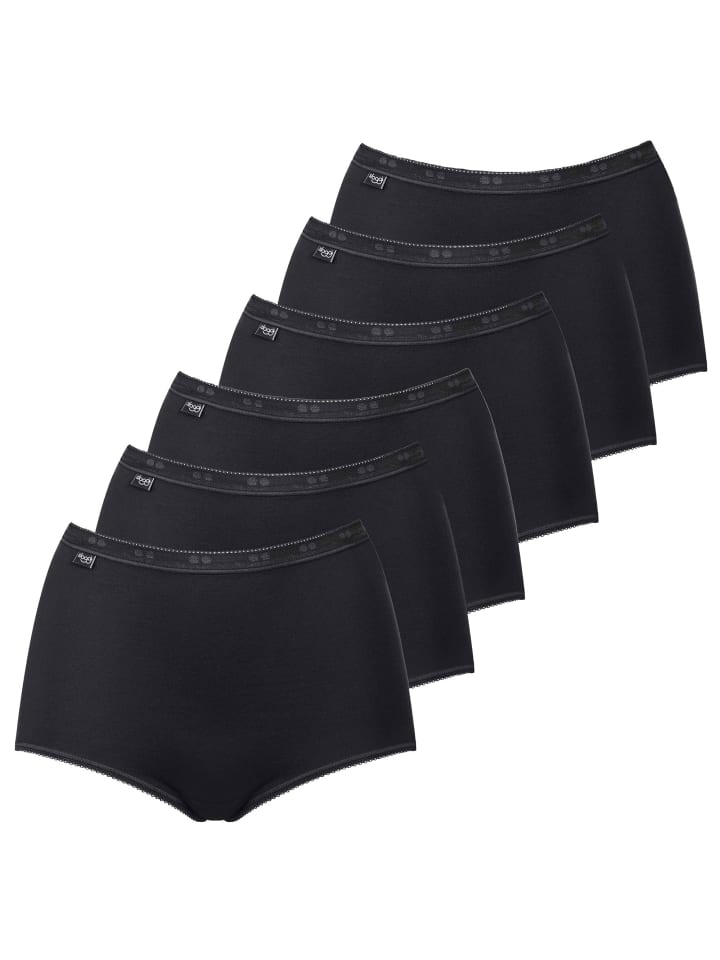 Slip 6er Pack in Schwarz