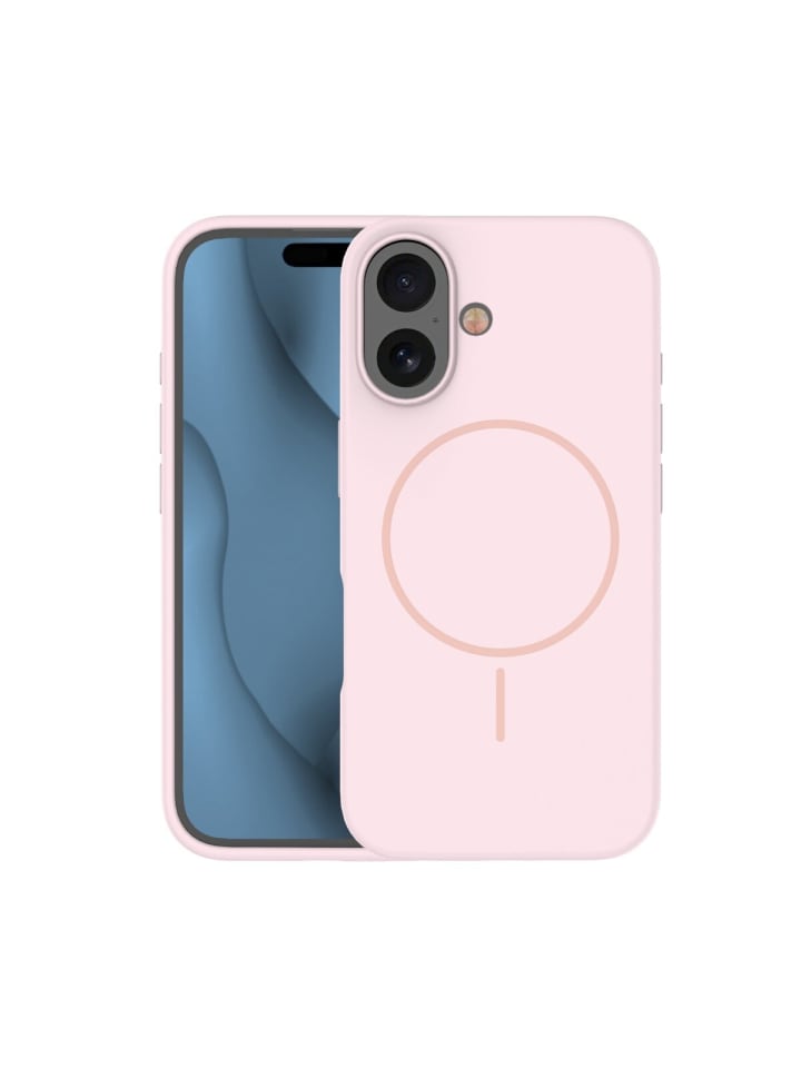 TFO Silicone Thin Mag kompatibel mit Apple iPhone 16 Hellrosa in Hellrosa