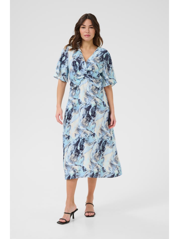 Kleid KAjasmin Regular fit in Blue Organic Print