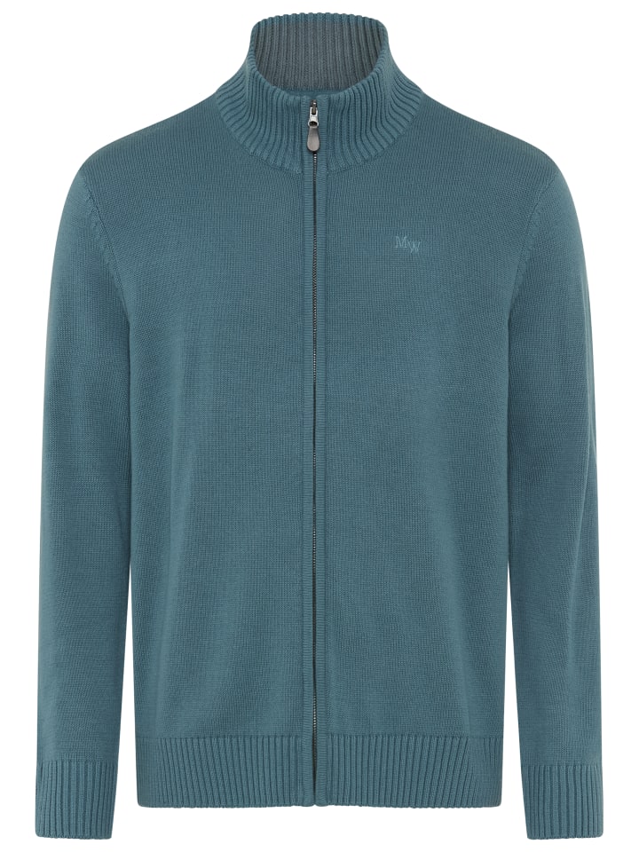 Strickjacke in petrol