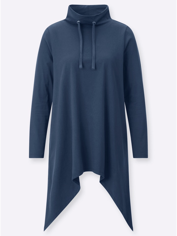 Longshirt in dunkelblau