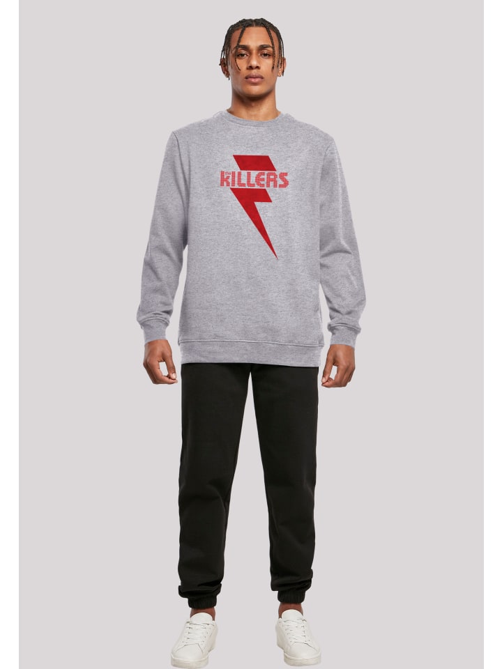 F4NT4STIC Sweatshirt The Killers Rock Band Red Bolt in grau meliert günstig  kaufen | limango