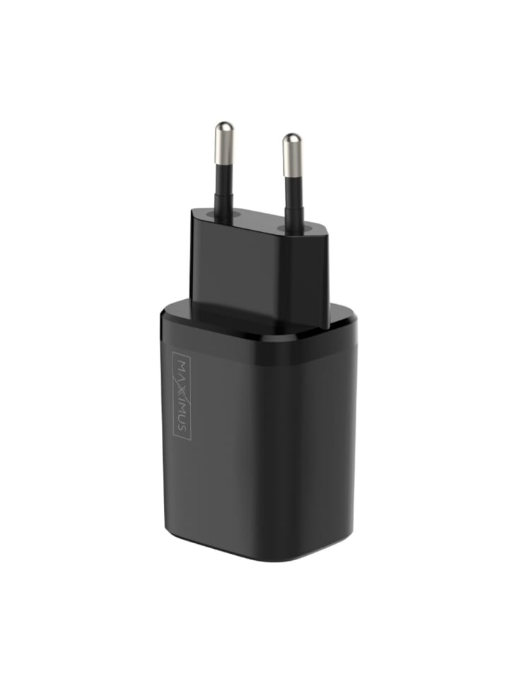Wandladegerät MX Carbon 30W PD+QC USB-A+C Schwarz