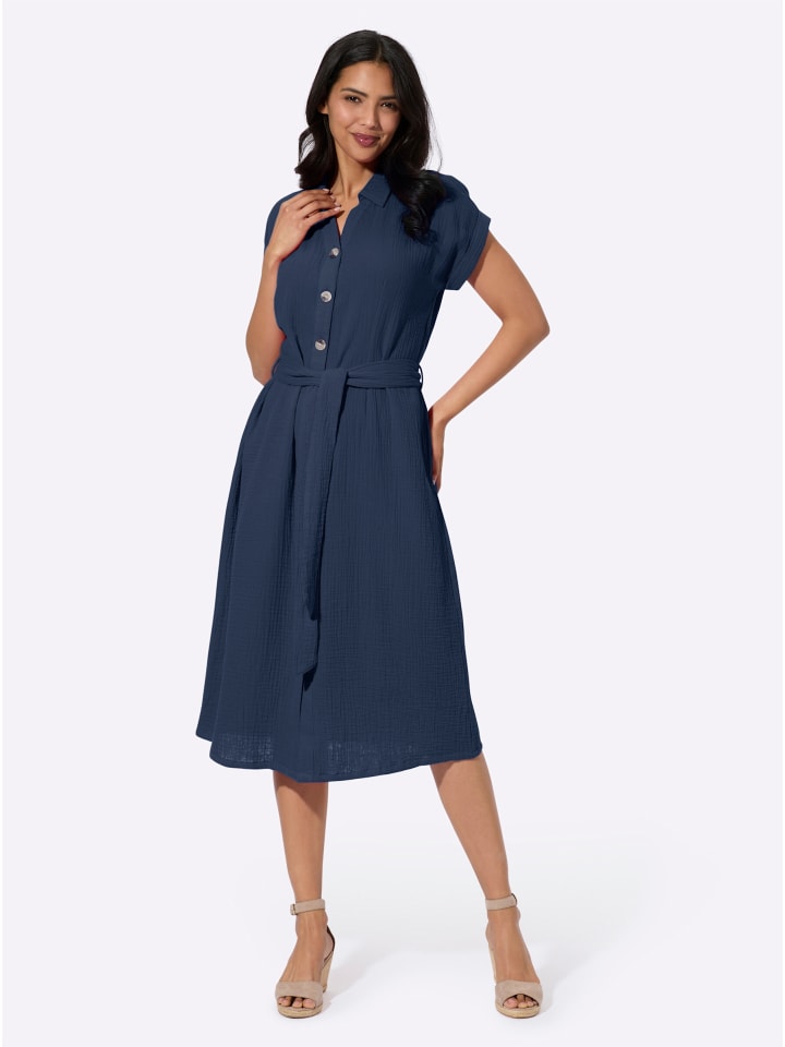 Kleid in dunkelblau