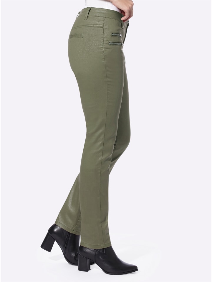 Röhrenhose in khaki