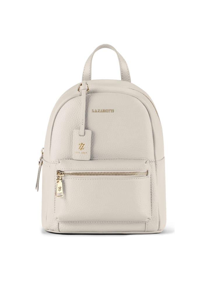 Bologna Leather City Rucksack Leder 27 cm cream