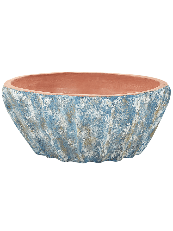 Outdoor Blumentopf OSTRYA in Blau - (W) 51 x (H) 24 x (L) 51 cm
