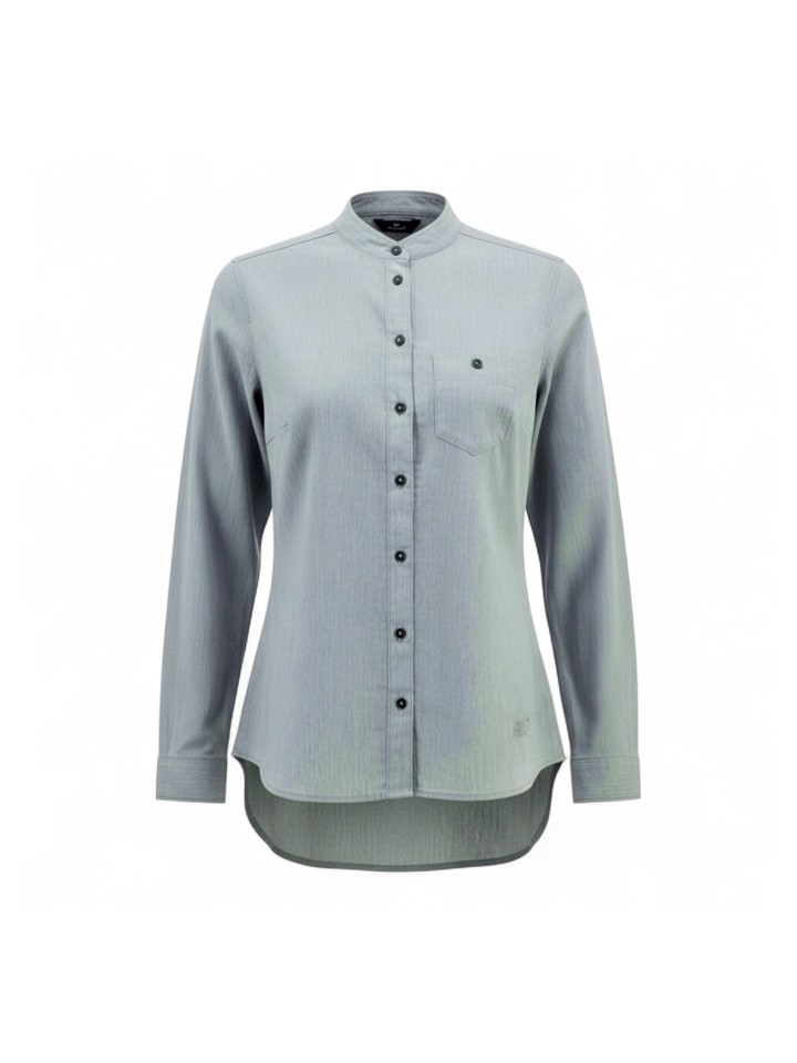 Bluse Heather Flannel in Grau