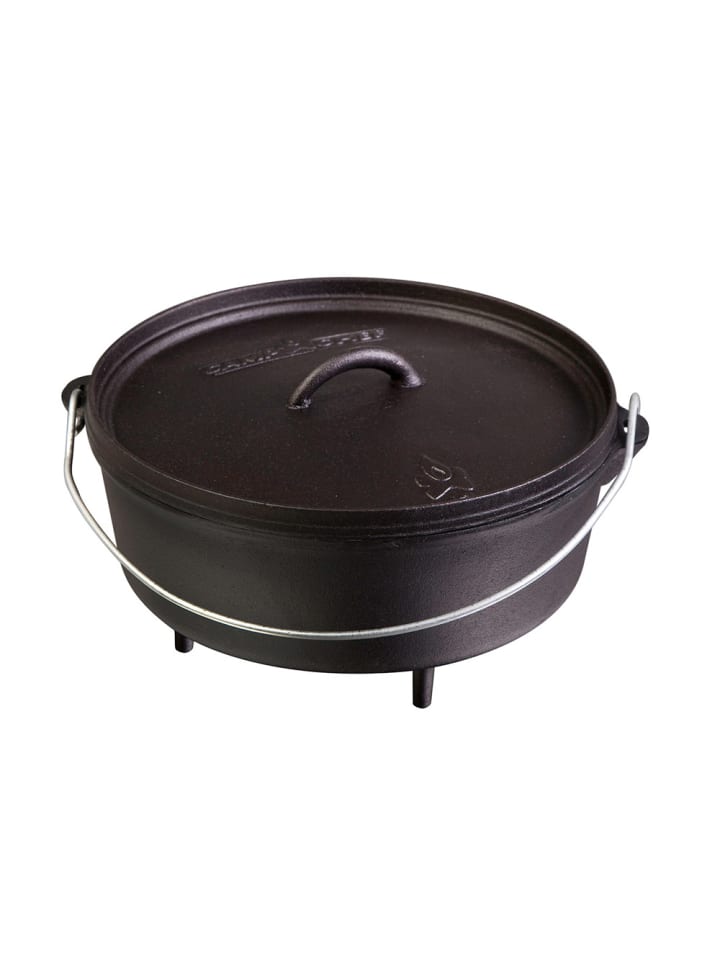 Feuertopf Gusseisen 10" in schwarz - 25cm