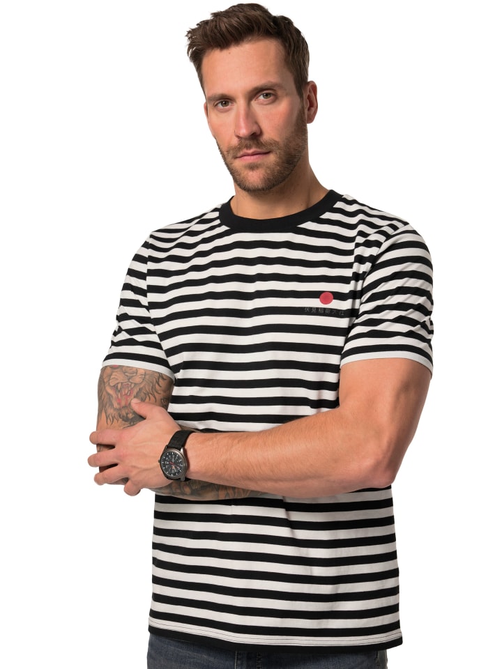 Kurzarm T-Shirt in schwarz