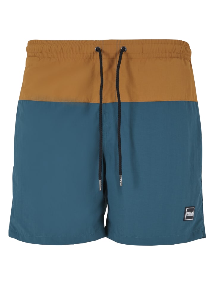 Beachwear - Bottom in teal/toffee