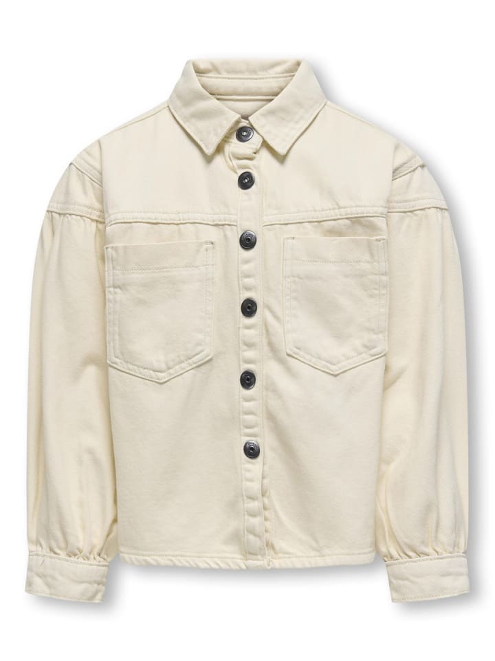 Jeansjacke in Ecru