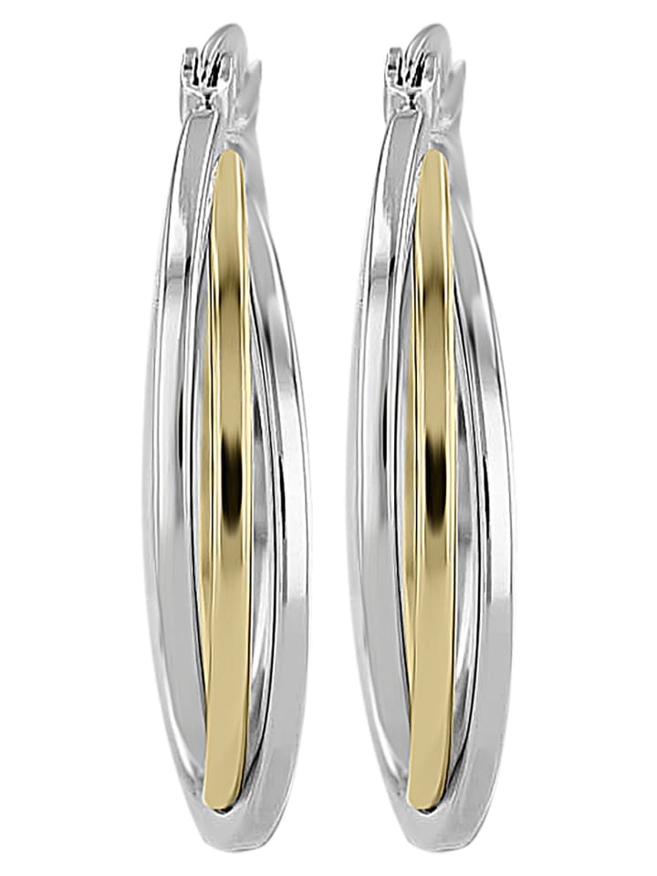 Damen Ohrringe – Creole aus Edelstahl in silber