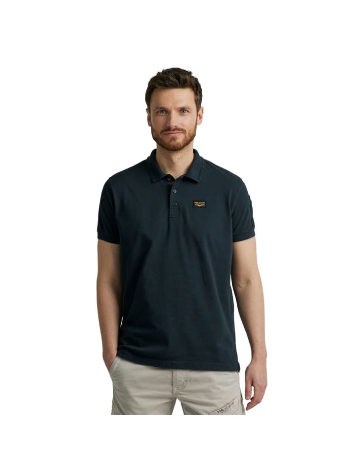 Poloshirt SHORT SLEEVE POLO AMERICAN CLASSIC in Blau
