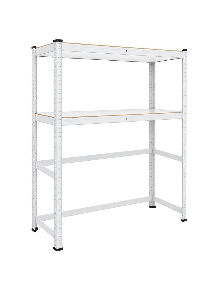 Waschmaschinenregal in Weiß - (B)130 x (H)180 x (T)60 cm