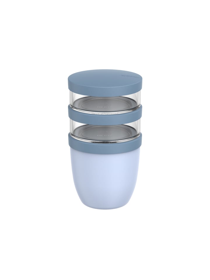 Lunchpot Ellipse in Nordic Blue 500 ml + 2x 200 ml