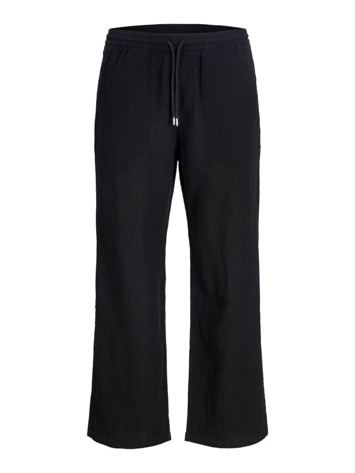 Hosen mit weitem Bein in Black