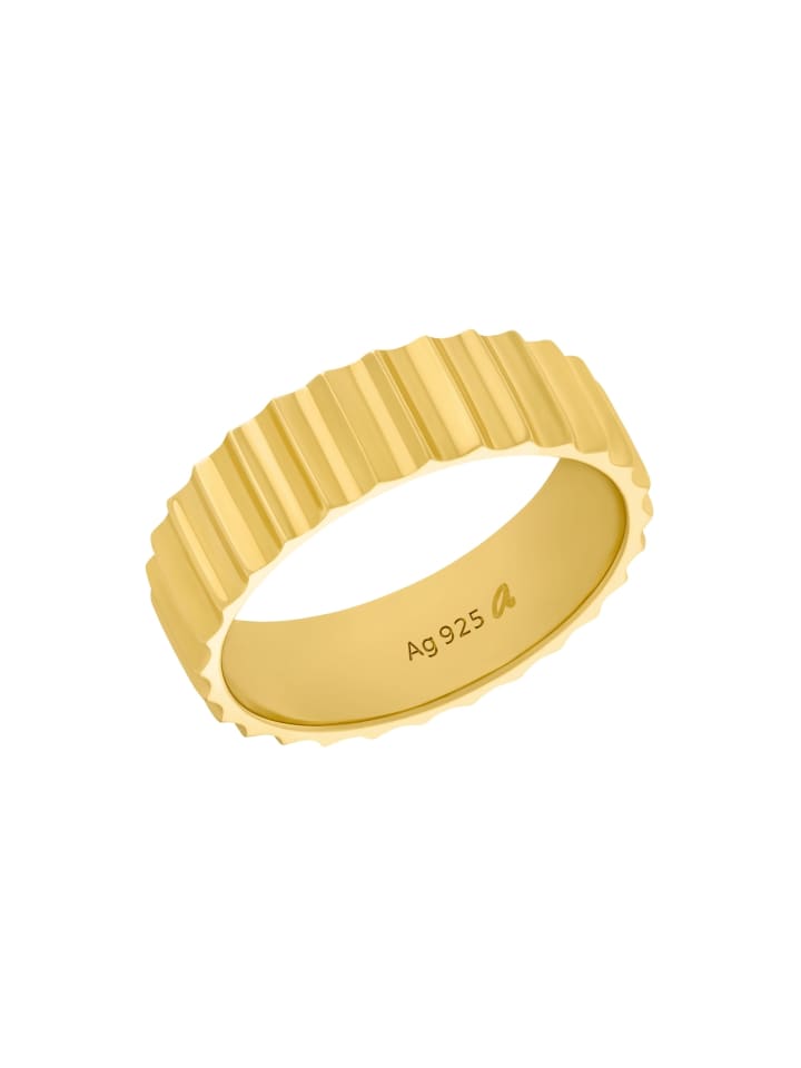 Ring Silber 925, 14ct gelbvergoldet in Gold