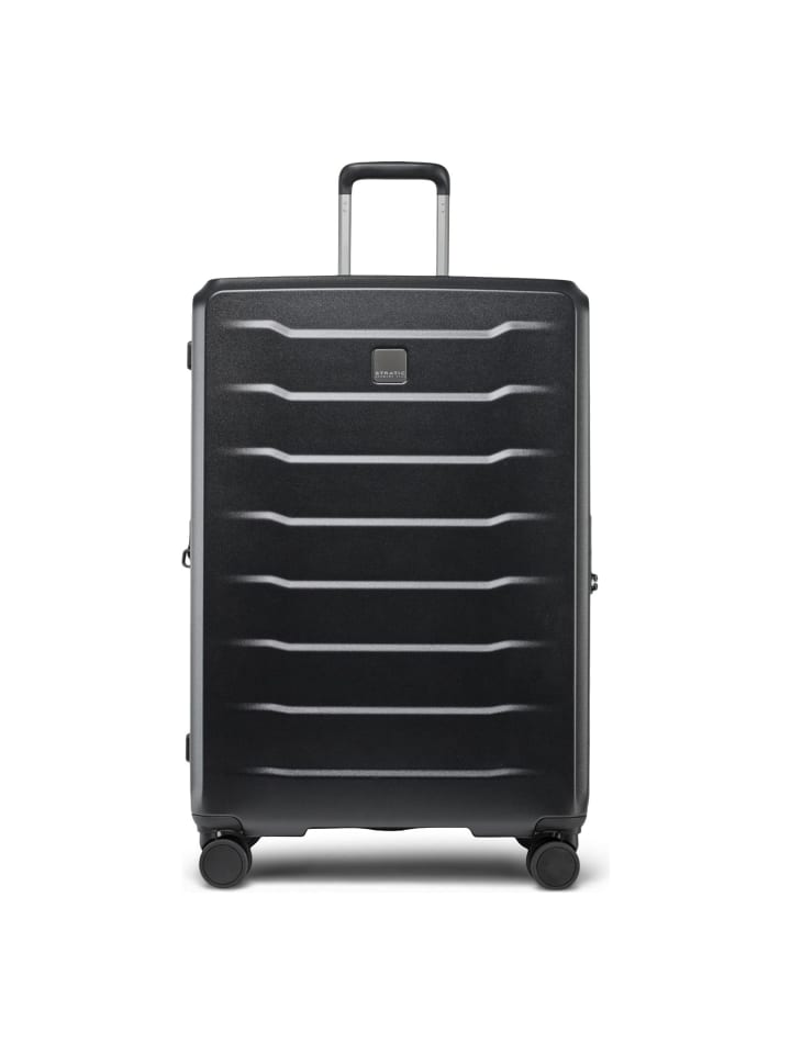 Phoenix 4 Rollen Trolley 76 cm mit Dehnfalte black