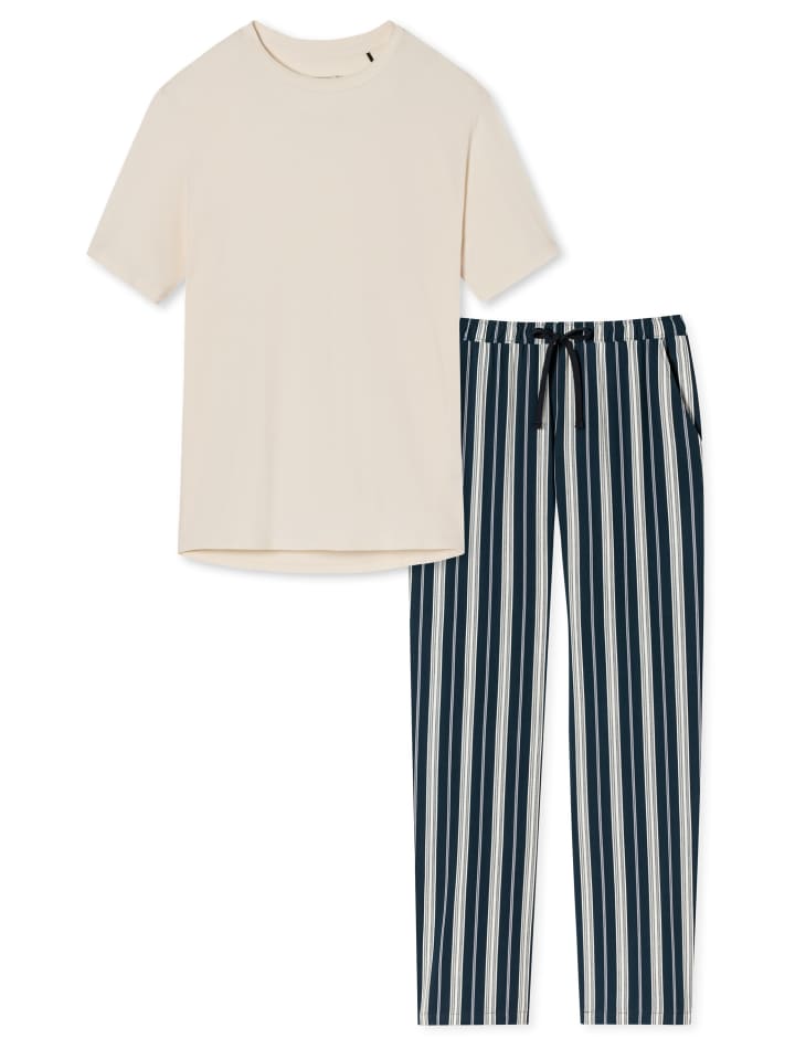 Schlafanzug Night & Home in Creme