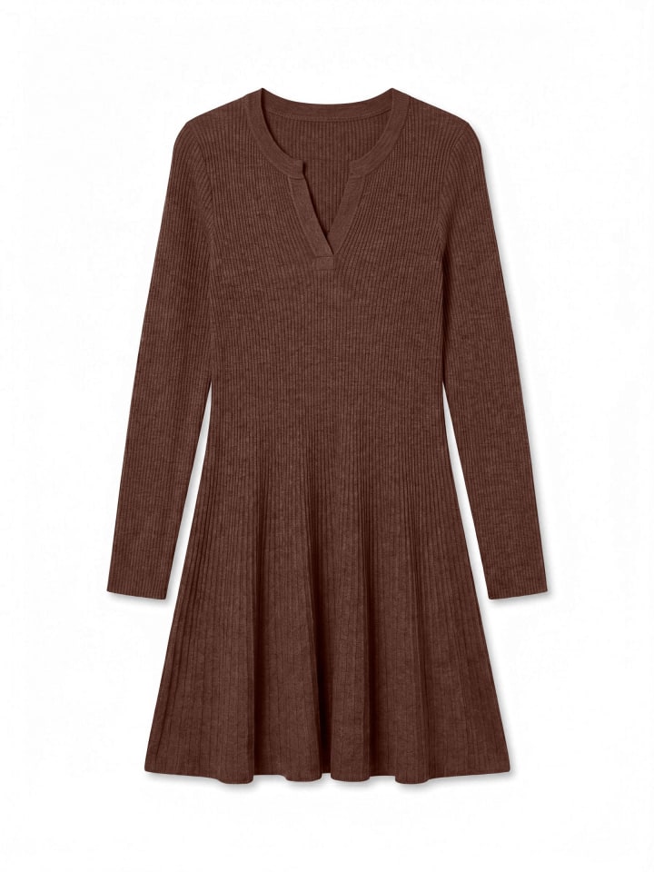 Strickkleid in Chestnut