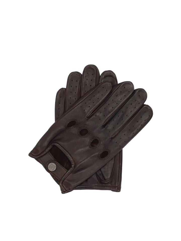 Handschuhe (Echt-Leder) in Braun