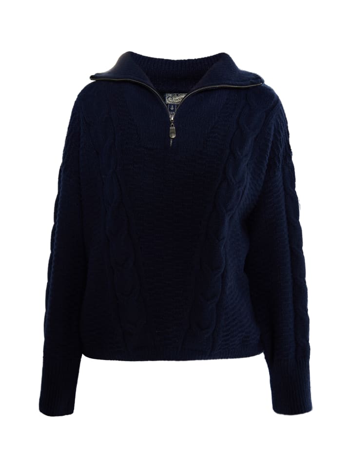 Damen Strickpullover in Marine