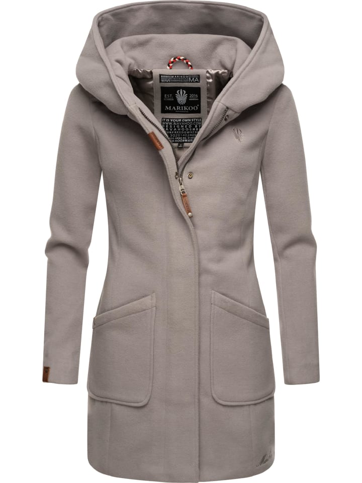 Wintermantel Maikoo in Zinc Grey