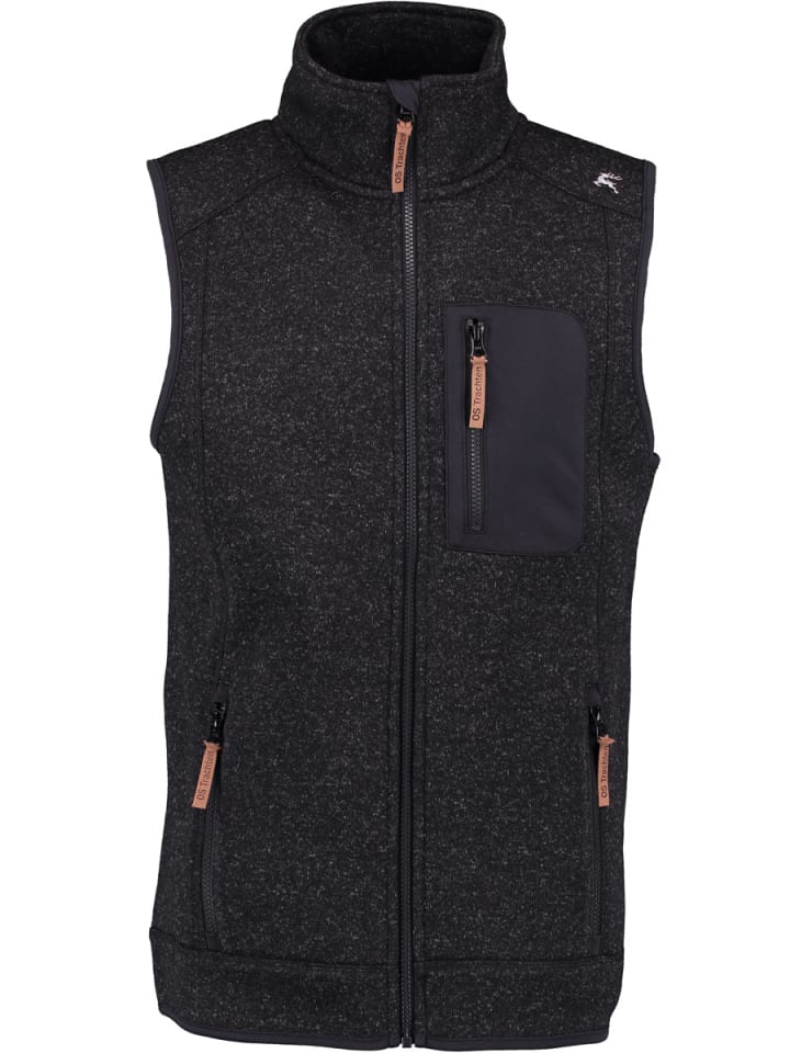 Strickfleece-Weste Klesi in anthrazit