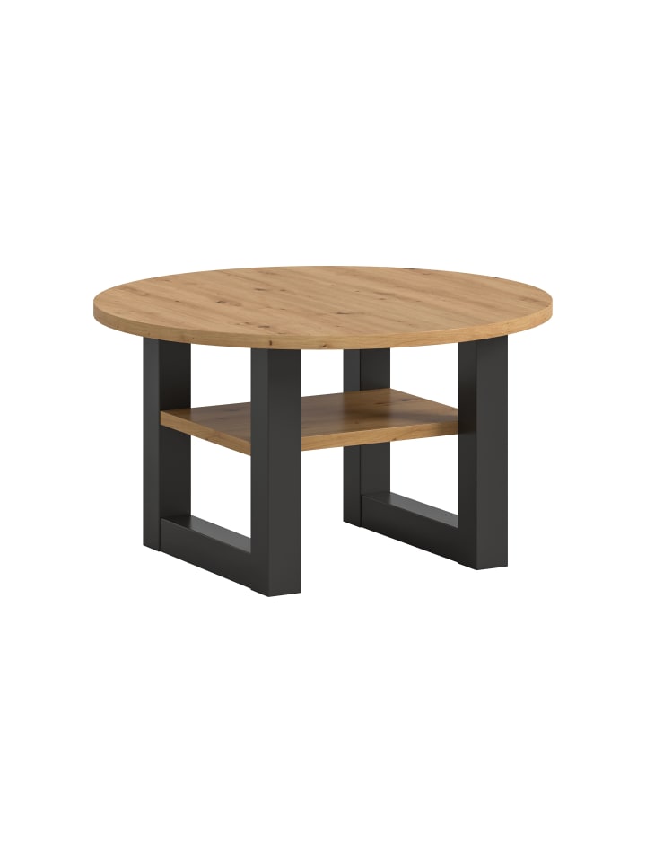 Couchtisch (B/H/T): 75x42x75 in Artisan Eiche NB und grau