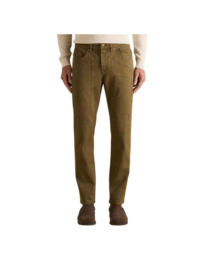 Zweifarbig Elasthan Skinny-Hose