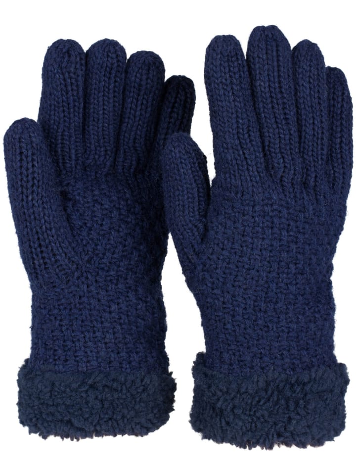 Strickhandschuhe in Dunkelblau