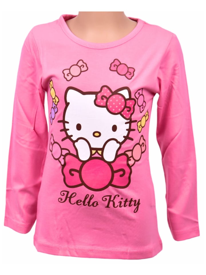 Langarmshirt Hello Kitty in Pink