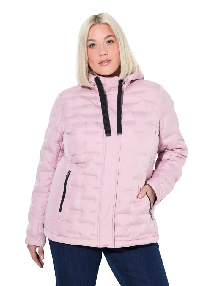Parka in zartes altrosa