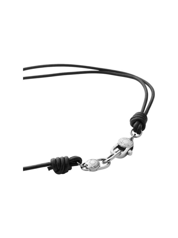 Collier in Silber/Schwarz 30 cm