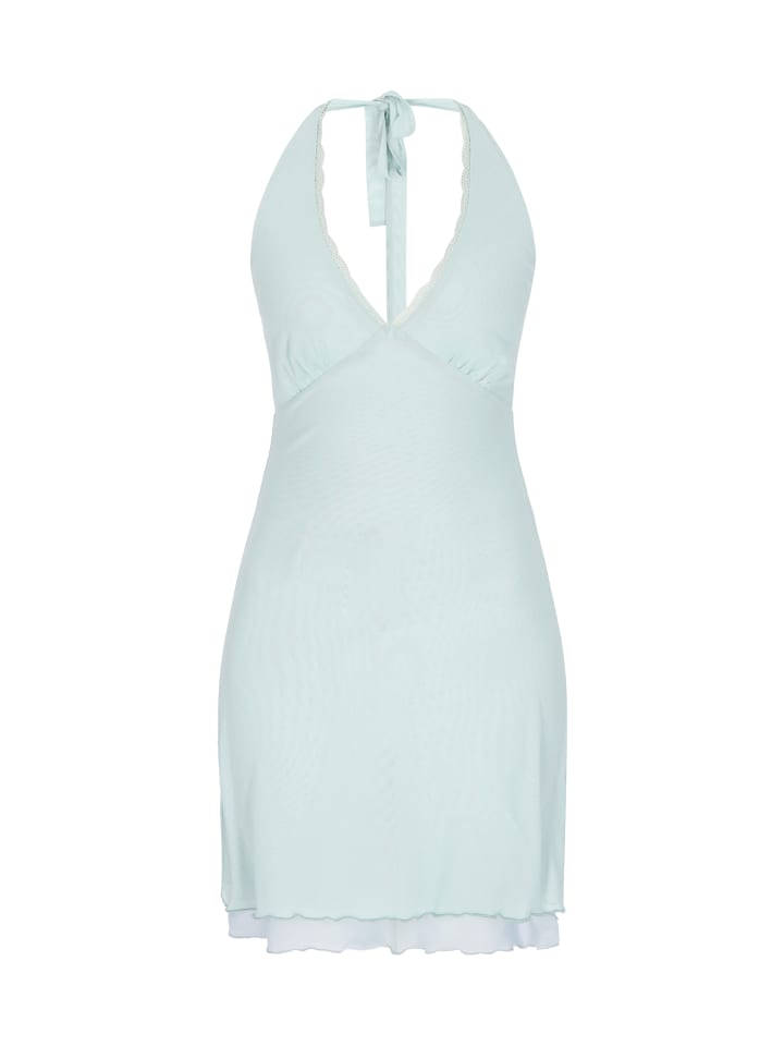 Women Dress in aqua light blue