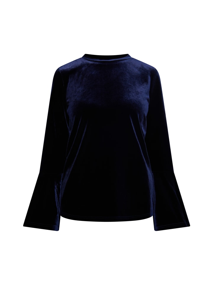 Women Samtshirt in Marine
