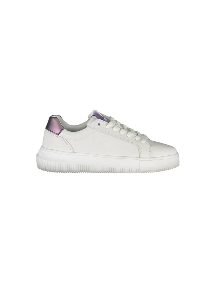 Weiß Leder Damen Sneaker